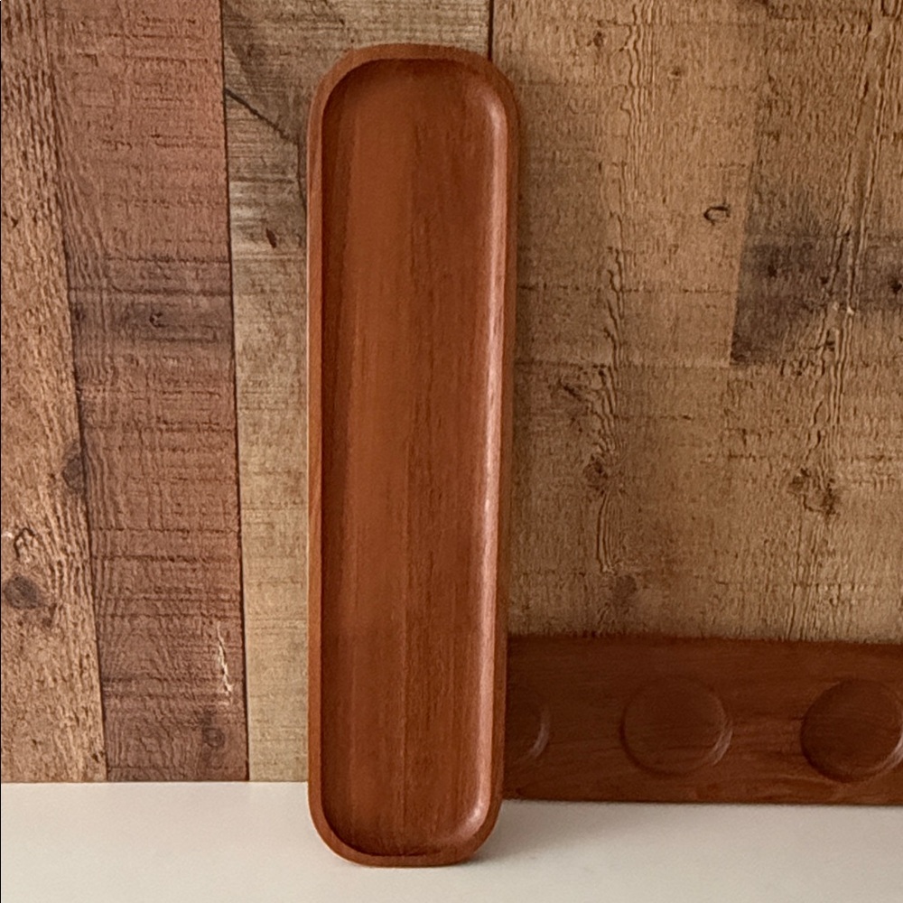 Teak Wooden Trays Set of 2 - Picture 3 of 11